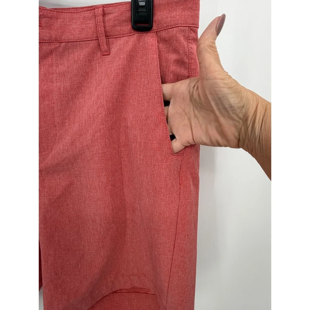 Bearbottom Stretch Swim Shorts Mens 32 Red‎ 8 Inch Inseam Casual Board Shorts